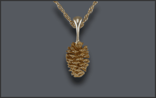 Women's 14k Alder Cone Pendant