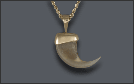 Women's 14k Bobcat Claw Pendant